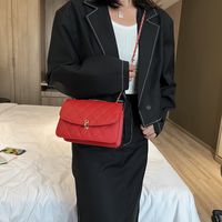 Fashion One-shoulder Chain Bag Zipper Pocket Personalized Rhombus Bag main image 3