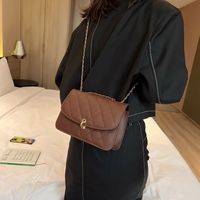 Fashion One-shoulder Chain Bag Zipper Pocket Personalized Rhombus Bag main image 4