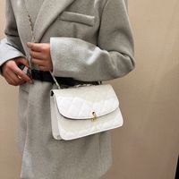 Fashion One-shoulder Chain Bag Zipper Pocket Personalized Rhombus Bag main image 5