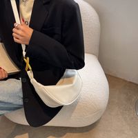 Temperament Handtaschen Neue Einfarbige Einfache Mode Beiläufige Tasche Einzelne Umhängetasche main image 4