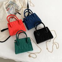 Korean Version Fashion Rhombus Retro Single Shoulder Bag Messenger Small Square Bag main image 5