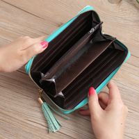 New Long Ladies Wallet Clutch Bag Tassel Multi-card Position Handbag main image 5