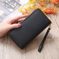 New Style Lychee Muster Brieftasche Damen Lange Clutch main image 1