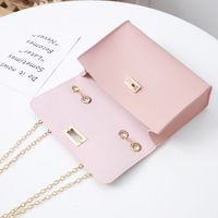 Summer Fashion Texture Simple Chain Small Square Phone Coin Purse Bag main image 6