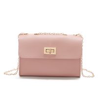 Summer Fashion Texture Simple Chain Small Square Phone Coin Purse Bag main image 5