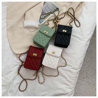 Lingge Chain Bag Female Fashion Western Style All-match Mobile Phone Bag main image 5