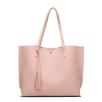 Large Pu Leather Fashion Bucket Bag Hander Bag main image 5