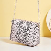 Fashion Horizontal Square Shape Zipper Plaid Soft Handle Bag main image 3