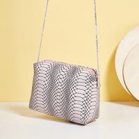 Fashion Horizontal Square Shape Zipper Plaid Soft Handle Bag main image 4