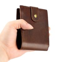 Leather Wallet Multi-card Slot Cowhide Card Holder Wallet Rfid Anti-scanning Men's Wallet main image 3