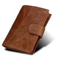 First Layer Cowhide Men's Wallet Retro Men's Wallet Rfid Fashion Wallet Leather Card Case main image 1