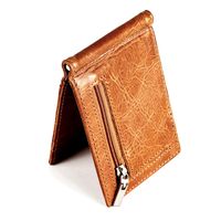 Classic Genuine Leather Modern Trend Money Clip Dollar Wallet main image 4