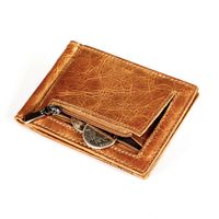 Classic Genuine Leather Modern Trend Money Clip Dollar Wallet main image 6