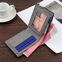Neue Herren-kurz Brieftasche Koreanische Freizeit-brieftaschen-karten Halter Mit Großer Kapazität, Ultra Dünne Mehrkarten-kupplung main image 3