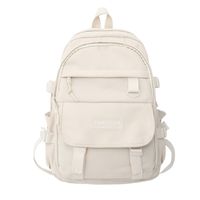 2021 Winter New Simple Solid Color Large Capacity Campus Backpack main image 6