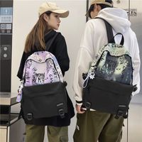 Fashion Personality Bag Graffiti Backpack Student Backpack main image 1