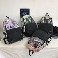Fashion Personality Bag Graffiti Backpack Student Backpack main image 3