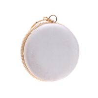 White Champagne Solid Color Pearl Evening Bags main image 3