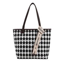 Autumn And Winter Large Capacity Casual Checkerboard Lattice Single Shoulder Bag main image 6