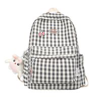 2021 Winter Backpack Large-capacity Plaid Pattern Backpack main image 6