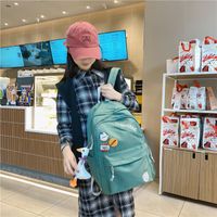 Korean Version Of Simple Backpack College Style Hit Color Cute Schoolbag main image 4