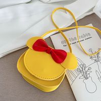 Pu Leather Fashion Bow Cute Children's Cross -body Bag Mini Coin Purse sku image 3
