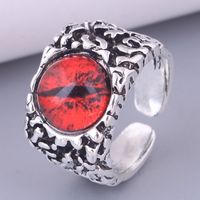 Fashion Retro Simple Red Devil Eye Opening Retro Ring main image 2