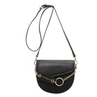 Retro Small Bag 2021 New Trendy Fashion Portable Messenger Bag Casual Shoulder Saddle Bag sku image 2