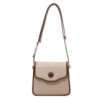 2021 New Retro Korean Version Of Messenger Chain Shoulder Small Square Bag Solid Color Bag sku image 1