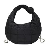 Portable Small Bag New Down Feather Cloud Fold Shoulder Bag Casual Light Underarm Bag sku image 4