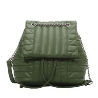 Chain Bag 2021 New Trendy Fashion Backpack Soft Leather Bag sku image 1