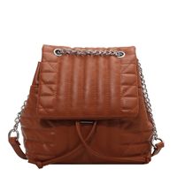 Chain Bag 2021 New Trendy Fashion Backpack Soft Leather Bag sku image 3