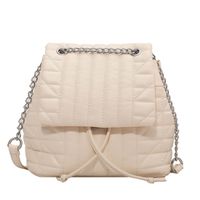 Chain Bag 2021 New Trendy Fashion Backpack Soft Leather Bag sku image 4