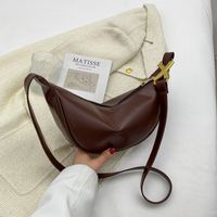 Temperament Handtaschen Neue Einfarbige Einfache Mode Beiläufige Tasche Einzelne Umhängetasche sku image 2