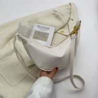 Temperament Handtaschen Neue Einfarbige Einfache Mode Beiläufige Tasche Einzelne Umhängetasche sku image 3