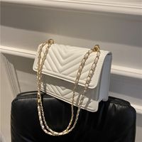 Fashion New Embroidery Thread Small Bag Texture Korean Version Trend Chain Shoulder Bag sku image 1
