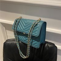 Moda Nuevo Hilo De Bordar Bolso Pequeño Textura Versión Coreana Bolso De Hombro De Cadena De Tendencia sku image 3