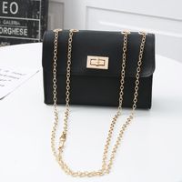 Summer Fashion Texture Simple Chain Small Square Phone Coin Purse Bag sku image 3