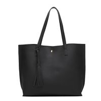 Large Pu Leather Fashion Bucket Bag Hander Bag sku image 1