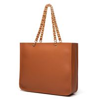 Fashion Chain Bag Lychee Pattern Portable Shoulder Bag sku image 5