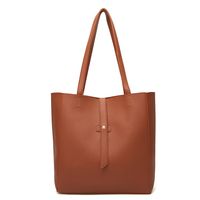 New Fashion Tote Bag Lychee Pattern Single-shoulder Big Bag sku image 5