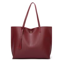 Ladies Romantic Fashion Fold Wave Pattern Single Shoulder Tote Bag sku image 3