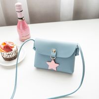 Women's Small Summer Pu Leather Cute Square Bag sku image 5