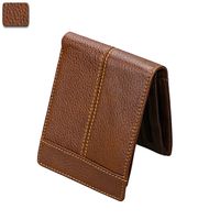 Leather Men's Wallet Rfid Crazy Horse Cowhide Short Wallet Anti-degaussing Retro Casual Coin Purse sku image 2