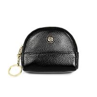 Multi-layer Simple Small Coin Purse Leather Coin Purse Double-layer Zipper Shell Small Card Bag sku image 4