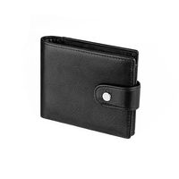 Leather Wallet Multi-card Slot Cowhide Card Holder Wallet Rfid Anti-scanning Men's Wallet sku image 2