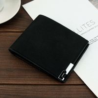 Neue Herren-kurz Brieftasche Koreanische Freizeit-brieftaschen-karten Halter Mit Großer Kapazität, Ultra Dünne Mehrkarten-kupplung sku image 1