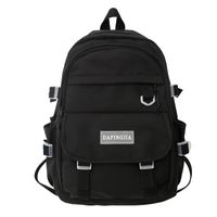2021 Winter New Simple Solid Color Large Capacity Campus Backpack sku image 3