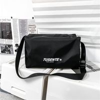 Canvas Large-capacity Shoulder Bag Messenger Bag sku image 1