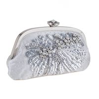 Exquisite Evening Party Bag Beaded Pearl Clutch Bag sku image 3